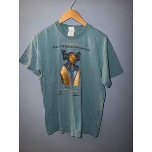 Vintage 2006 Prescott Indian Art Market T-Shirt Evelyn Fredericks Mano Teal M